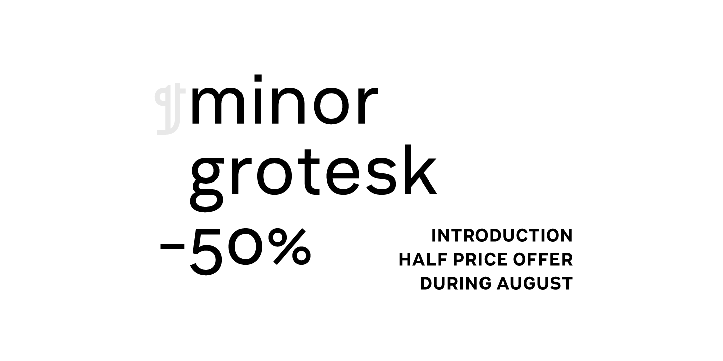 Beispiel einer Minor Thin Italic-Schriftart